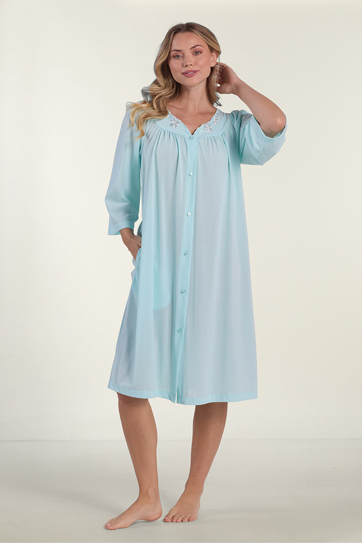 Nylon Tricot Short Robe – Miss Elaine Store