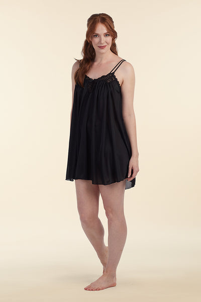 Silk Essence Sheer Short Nightgown