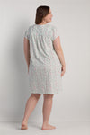 Silkyknit Short Floral Nightgown