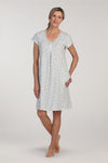 100% Cotton Knit Short Nightgown | Clearance only