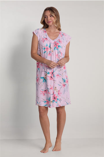 Jersey Knit Short Nightgown