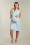 Nylon Tricot Nightgown -Sleeveless Short Gown