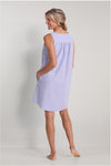 Seersucker Nightgown - Short Gown/Sleeveless