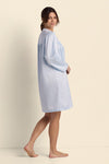 Brushed Back Satin Short Nightgown