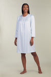 Brushed Back Satin Short Nightgown |Clearance only