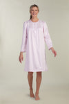 Brushed Back Satin Short Nightgown |Clearance only