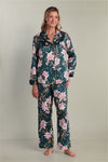 Brushed Back Satin Pajama