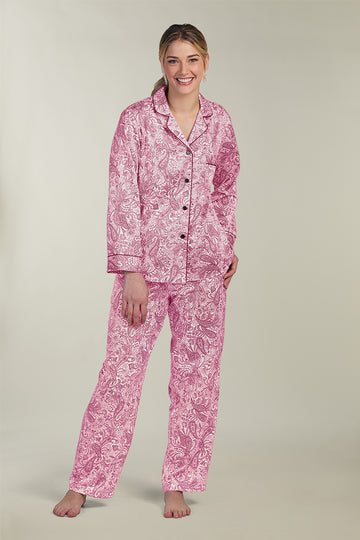 Brushed Back Satin Pajama| Clearance only