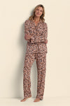 Jersey Knit Tiger Print Pajama Set