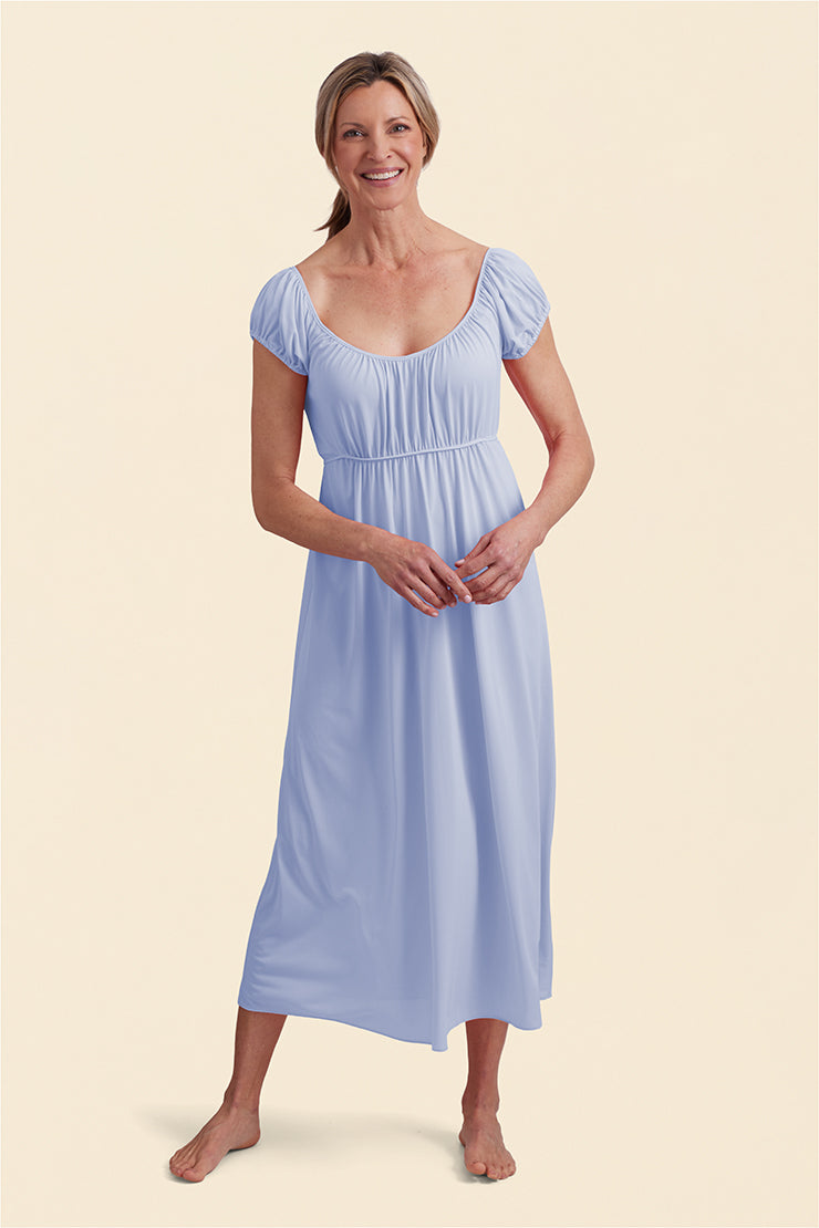Nylon Tricot Long Nightgown
