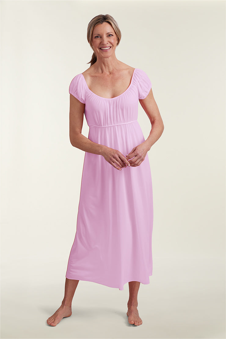 Nylon Tricot Long Nightgown