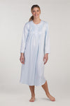 Brushed Back Satin Long Nightgown