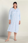 Brushed Honeycomb Long Nightgown | Clearance only