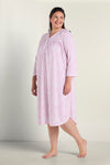 Brushed Honeycomb Long Nightgown | Clearance only