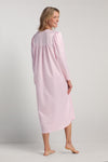 Brushed Back Satin Long Nightgown