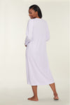 Brushed Honeycomb Knit Long Gown