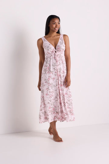 Vintage Knit Long Nightgown