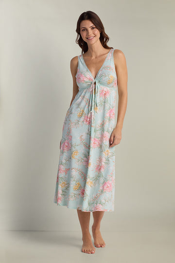 Vintage Knit Long Nightgown