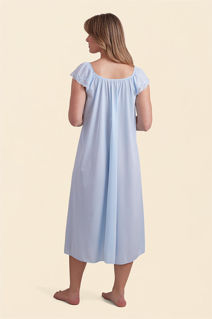 Nylon Tricot Long Nightgown