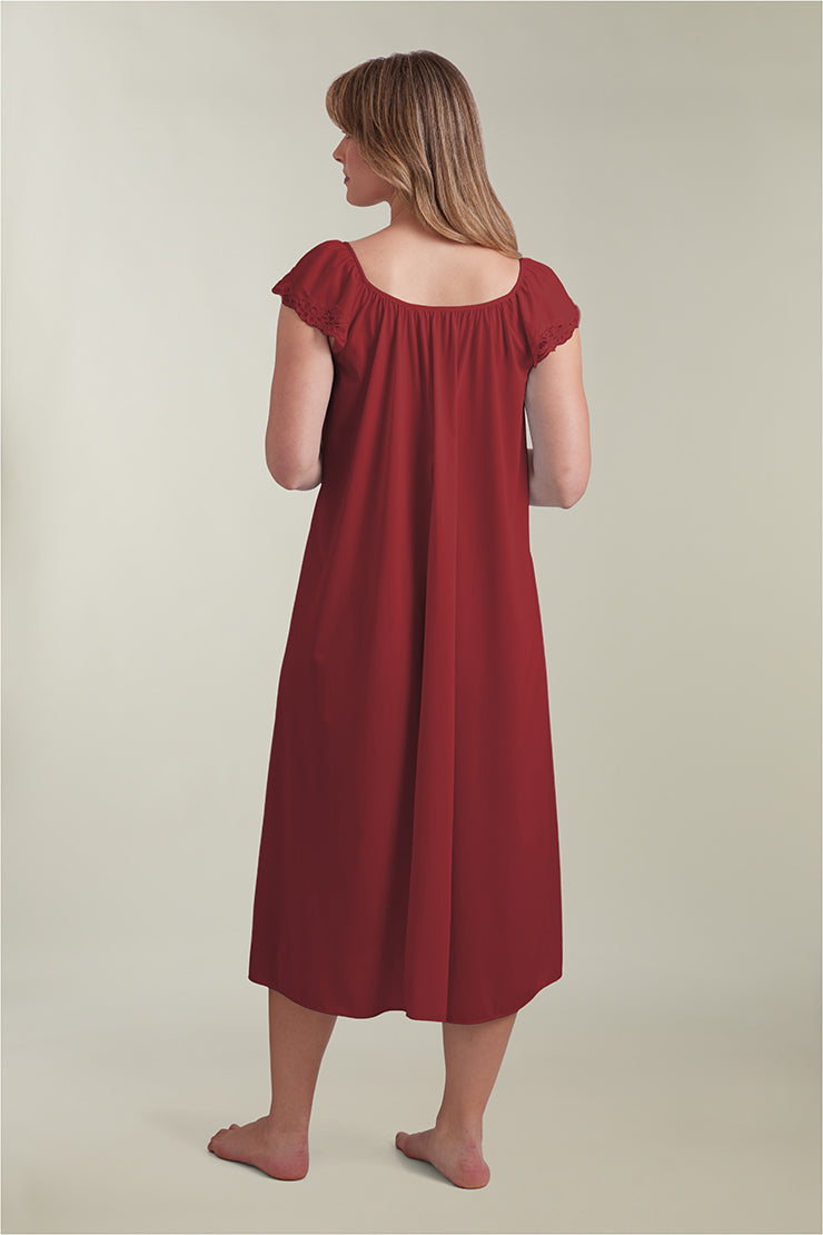 Nylon Tricot Long Nightgown