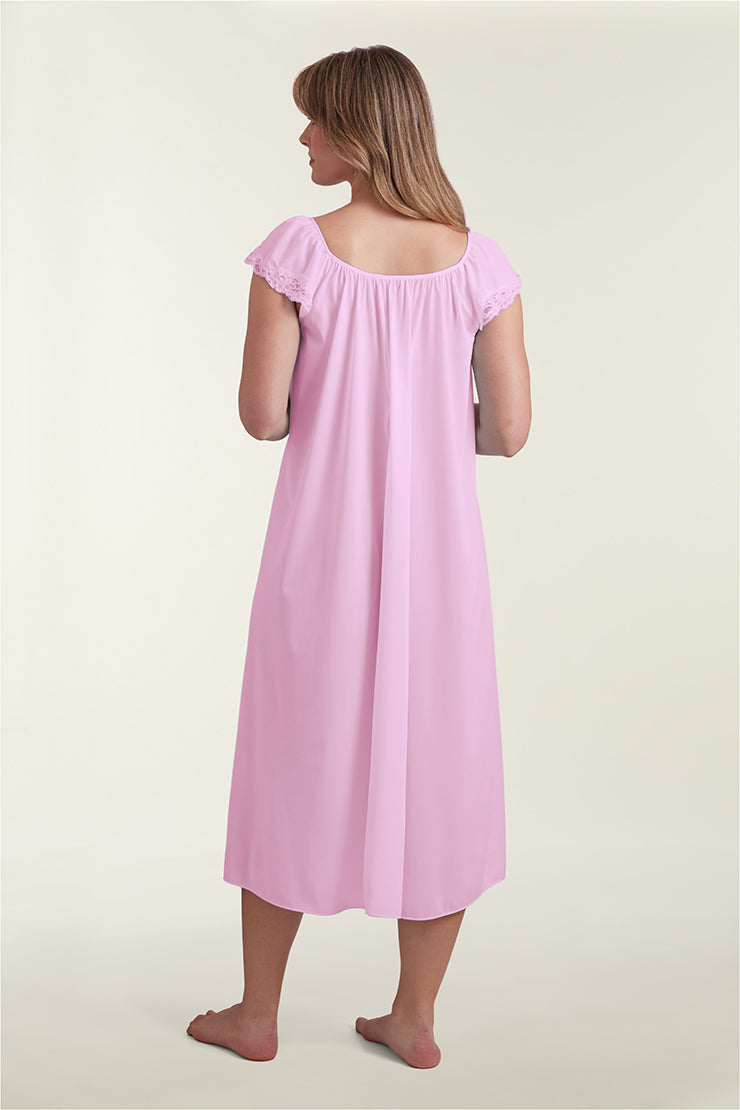 Nylon Tricot Long Nightgown