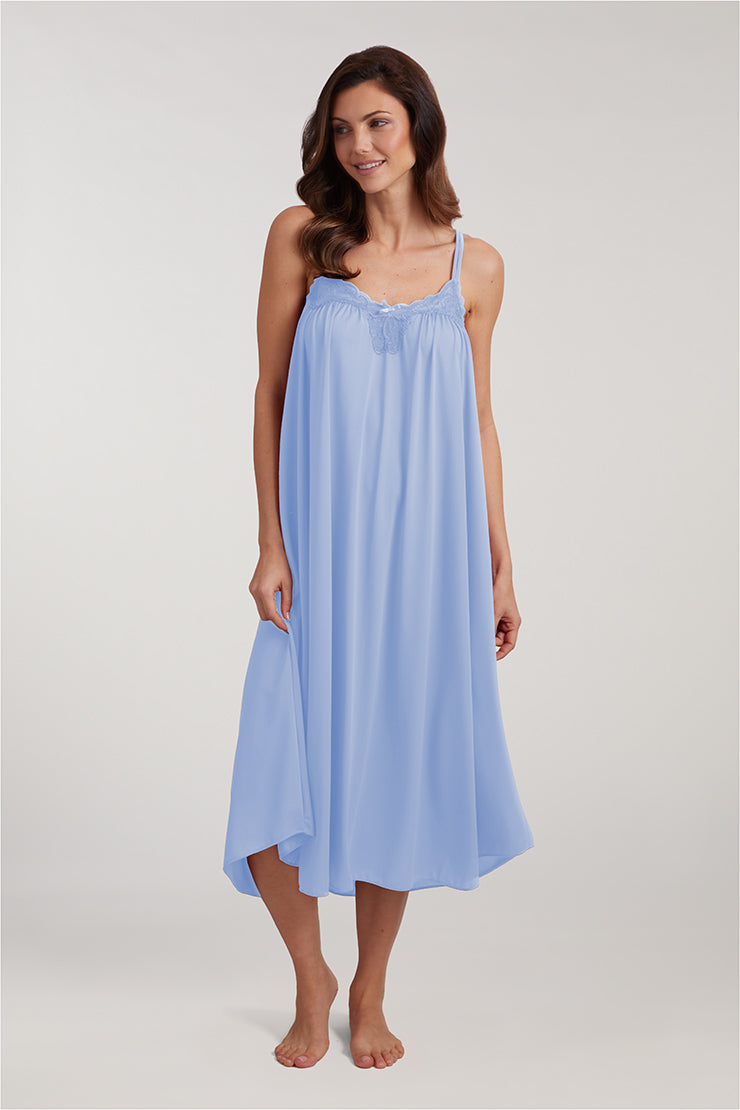 Nylon Tricot Long Nightgown
