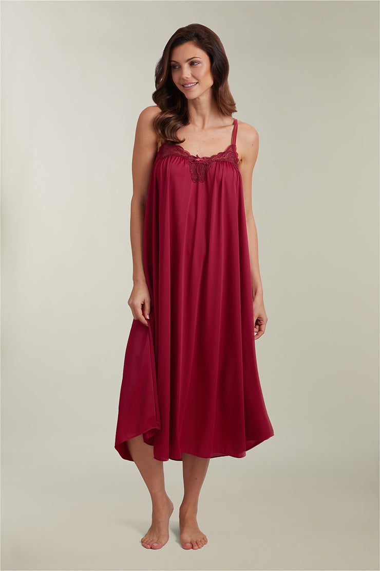 Nylon Tricot Long Nightgown