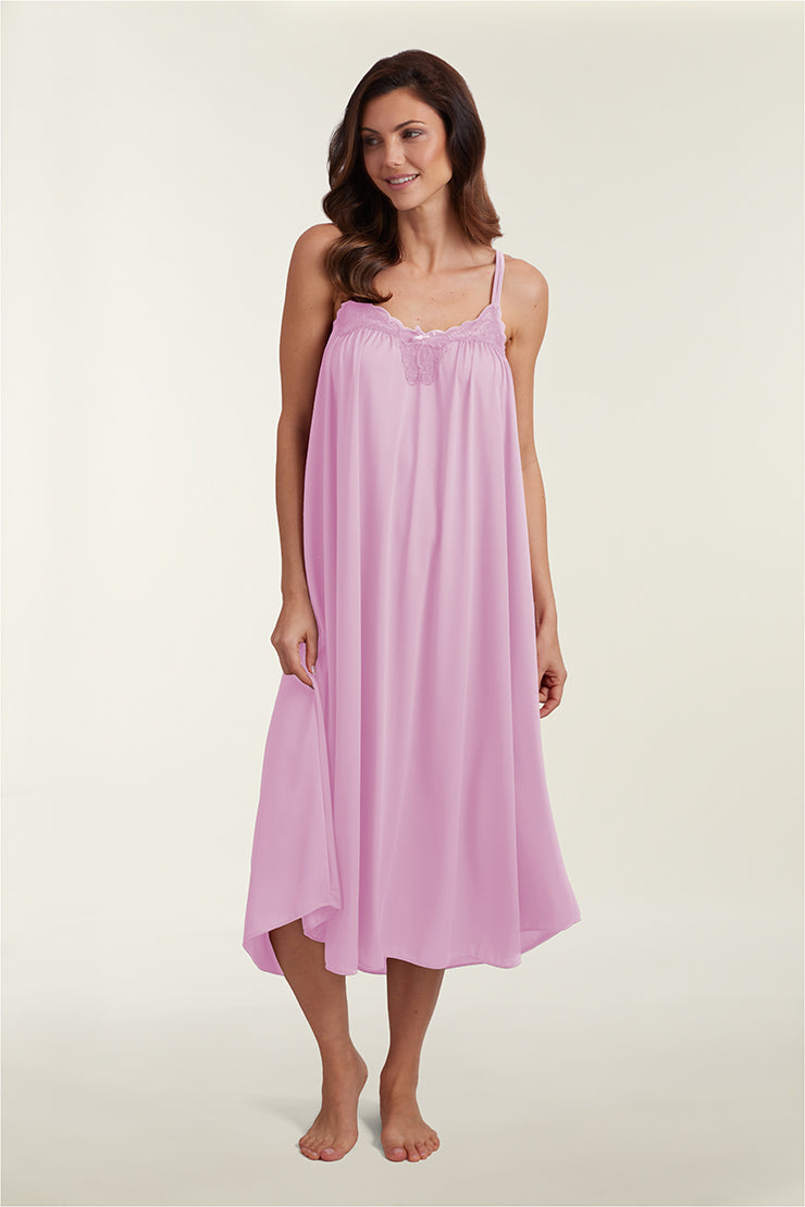 Nylon Tricot Long Nightgown