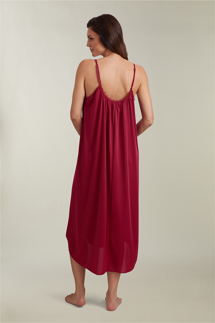 Nylon Tricot Long Nightgown