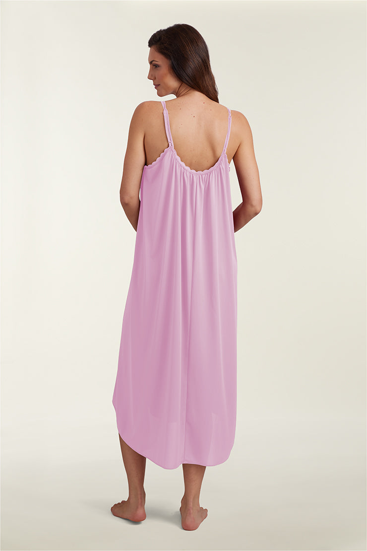Nylon Tricot Long Nightgown