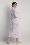 Quilt-In-Knit Long Robe