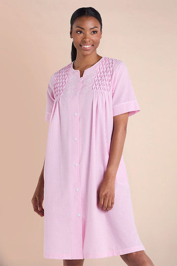 Seersucker Short Robe