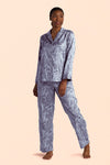 Brushed Back Satin Pajama