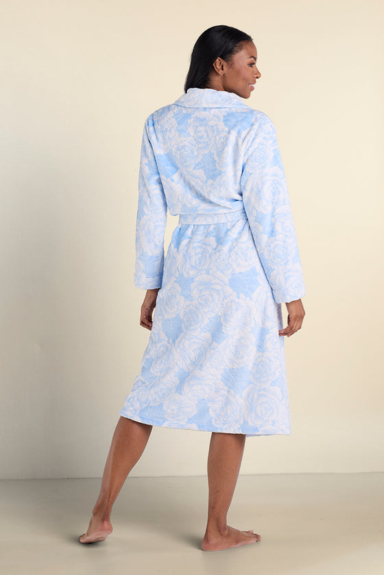 Fleece Long Wrap Robe