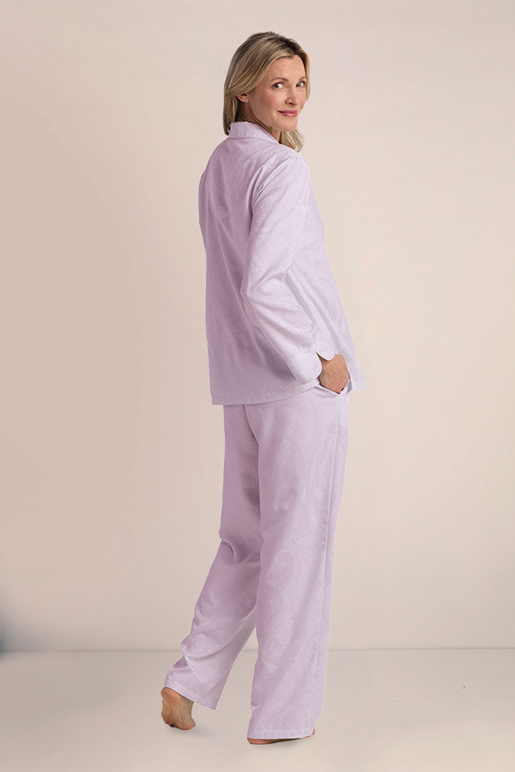 Brushed Back Satin Pajama
