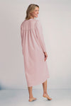 Brushed Back Satin Long Nightgown