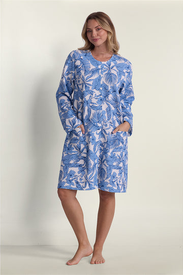 Quilt-In-Knit Short Robe
