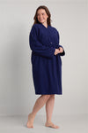 Brushed Back Terry Short Robe