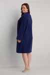 Brushed Back Terry Short Robe