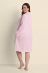 Brushed Back Terry Short Robe