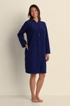 Brushed Back Terry Short Robe