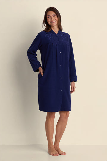 Brushed Back Terry Short Robe