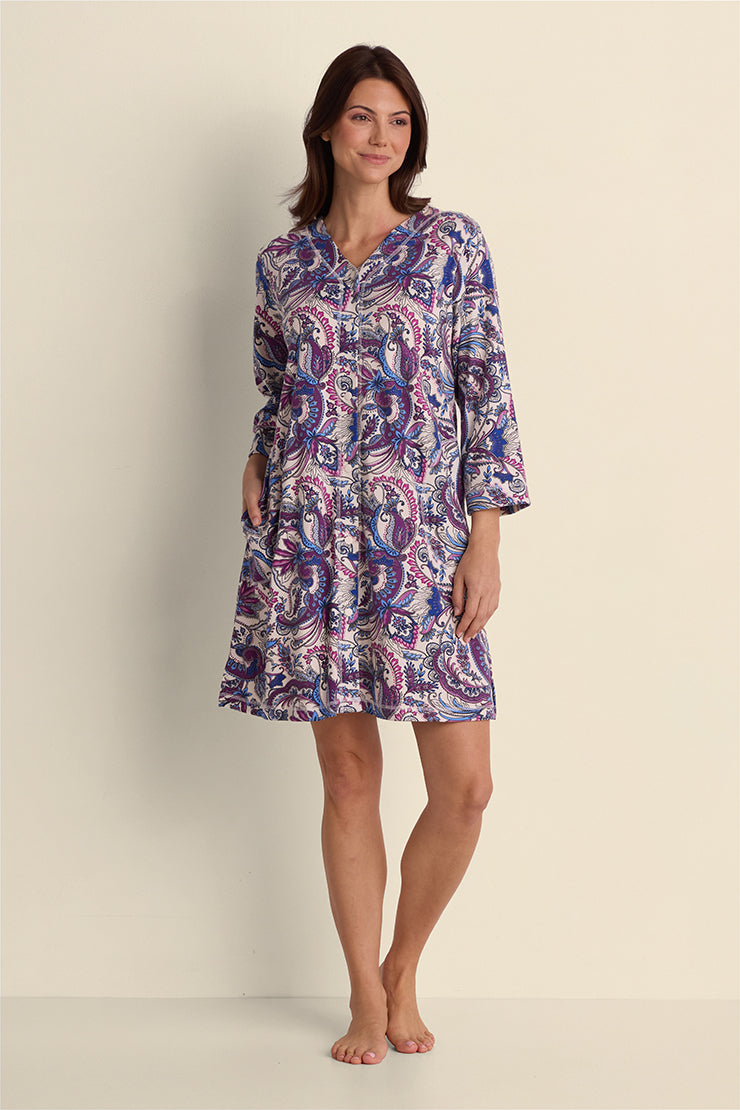 Interlock Knit Short Robe