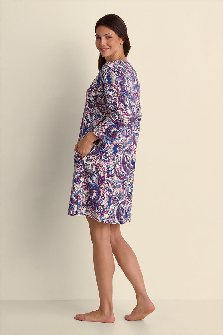 Interlock Knit Short Robe