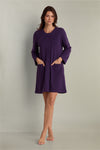Quilt-In-Knit Short Robe