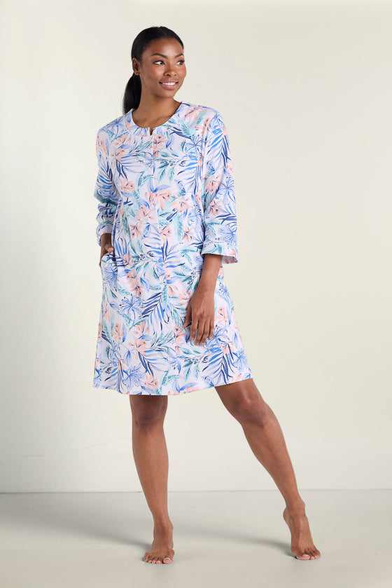 Interlock Knit Short Robe