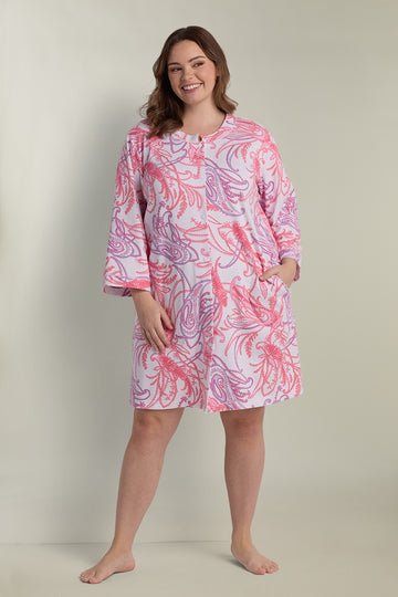 Interlock Knit Short Robe