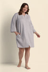 Quilt-In-Knit Short Robe