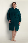 Brushed Back Terry Short Robe