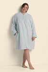Brushed Back Terry Short Robe